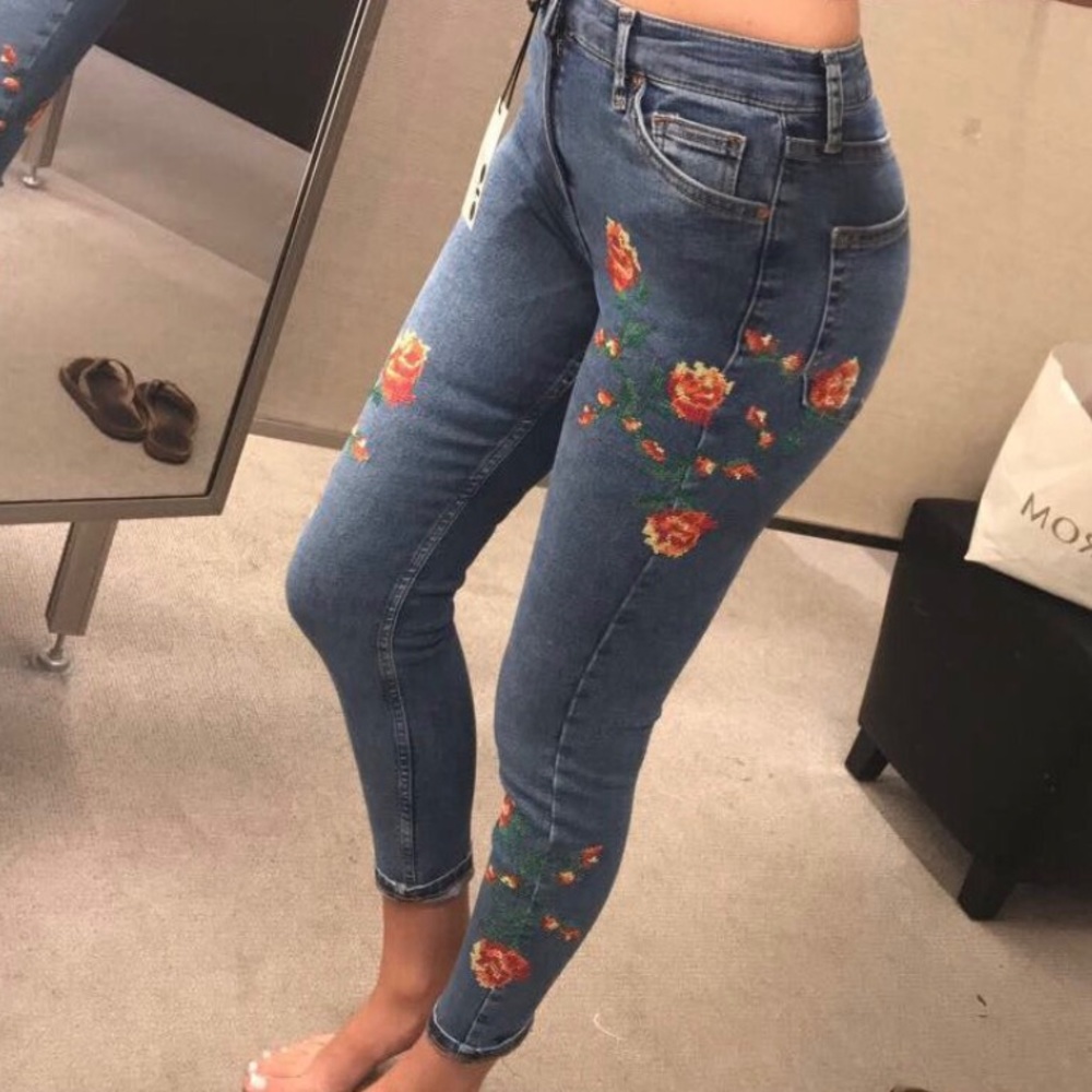 New Topshop Jamie Denim - Picture 1 of 4